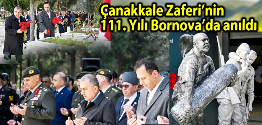 Çanakkale Zaferi’nin 111. Yılı Bornova’da anıldı