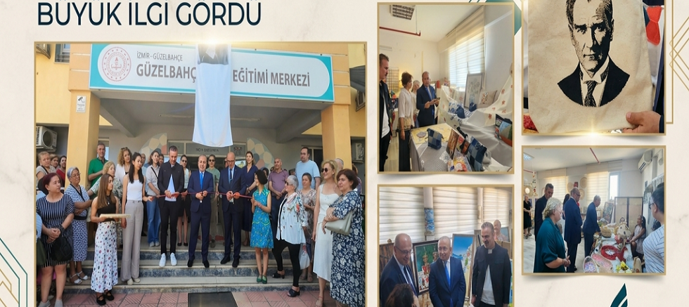 Güzelbahçe Halk Eğitimi Merkezi’nin Yıl Sonu Sergisi Büyük İlgi Gördü