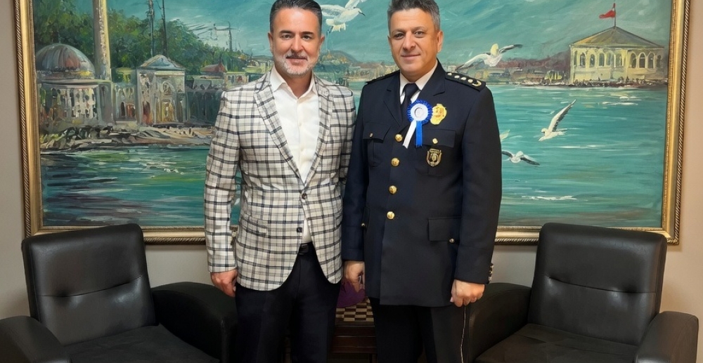 AK Parti Güzelbahçe İlçe Başkanı Halil Durankuş’dan İlçe Emniyet Müdürü Murat Güvenç’e Ziyaret