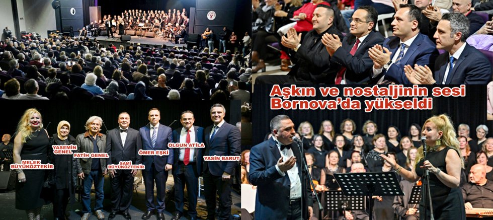 Aşkın ve nostaljinin sesi Bornova’da yükseldi
