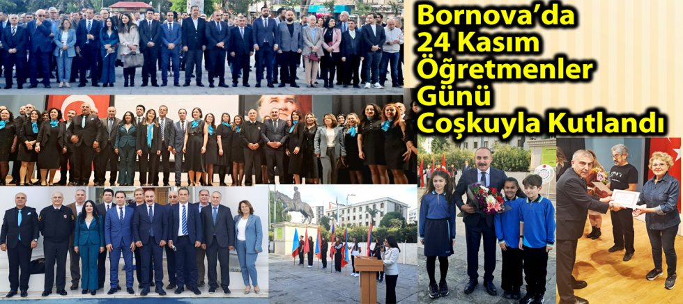 Bornova’da 24 Kasım Öğretmenler Günü Coşkuyla Kutlandı