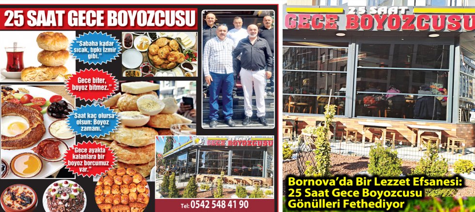 Bornova’da Bir Lezzet Efsanesi: 25 Saat Gece Boyozcusu Gönülleri Fethediyor
