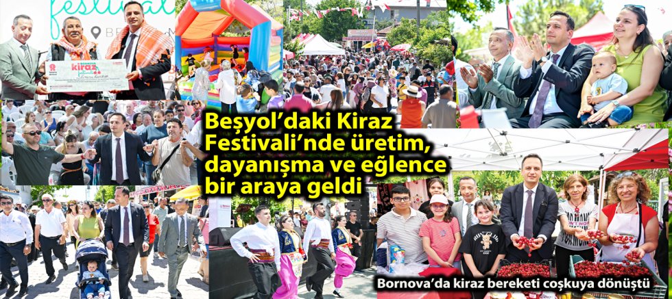 Bornova’da kiraz bereketi coşkuya dönüştü
