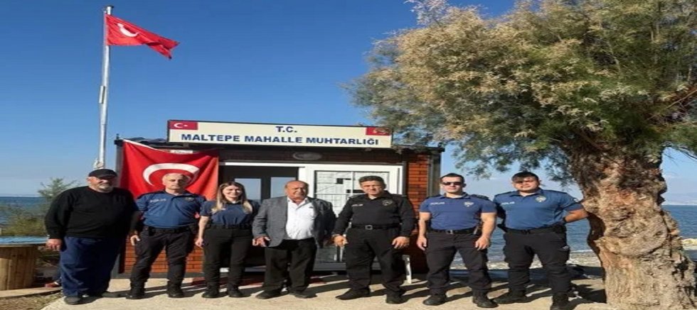Güzelbahçe Emniyet Müdürü Murat Güvenç, Maltepe Mahallesi Muhtarlığına Güvenlik Değerlendirme Ziyareti