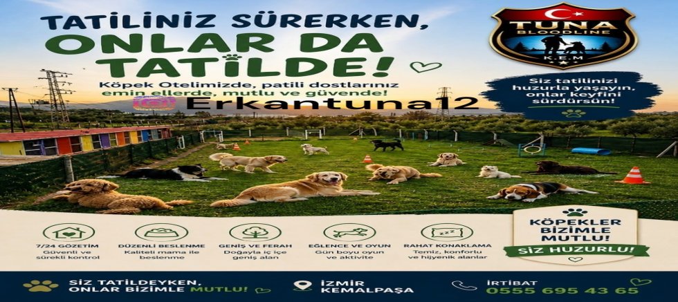 TUNA Bloodline Köpek Oteli Hizmete Açıldı
