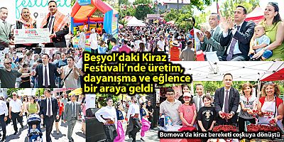 Bornova’da kiraz bereketi coşkuya dönüştü