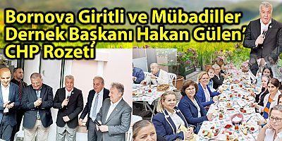 Bornova Giritli ve Mübadiller Dernek Başkanı Hakan Gülen’e CHP Rozeti