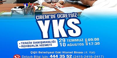 Çiğli Belediyesi’nden YKS Adaylarına Ücretsiz Tercih Danışmanlığı
