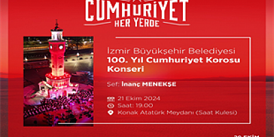 Cumhuriyet Bayramı’na özel 100. Yıl Cumhuriyet Korosu konseri