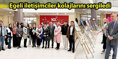 Egeli iletişimciler kolajlarını sergiledi