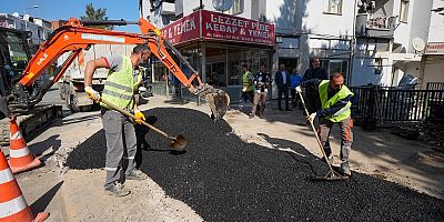 Gaziemir’de asfalt seferberliği: İki ayda 4 bin 472 metrekare alan asfaltlandı