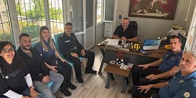 Güzelbahçe Emniyet Müdürü Murat Güvenç, Maltepe Mahallesi Muhtarlığına Güvenlik Değerlendirme Ziyareti