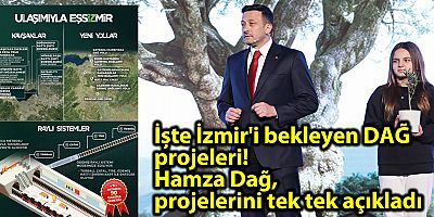 İşte İzmir'i bekleyen DAĞ projeleri! Hamza Dağ, projelerini tek tek açıkladı