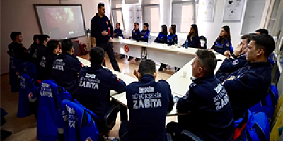 İzmir İtfaiyesi’nden zabıta personeline yangın güvenliği eğitimi