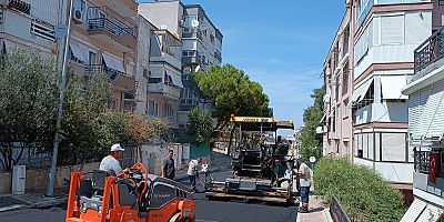 Karabağlar'da asfalt çalışmaları hız kesmedi