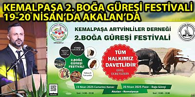 KEMALPAŞA 2. BOĞA GÜREŞİ FESTİVALİ 19-20 NİSAN’DA AKALAN’DA