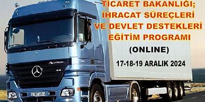 Ticaret Bakanlığı,  Online Devlet Destekleri Eğitim Programı düzenliyor
